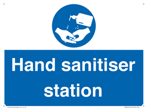 Hand sanitiser station